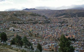 View over  La Paz, Bolivia