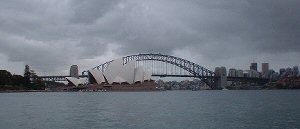 View from Macquaries Point of Harbour Bridge & Opera House, Sydney
